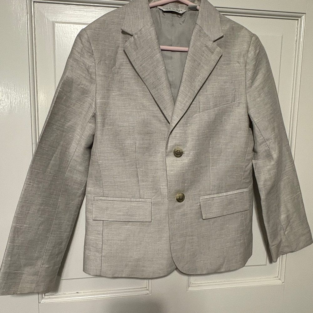 Janie and Jack Classic Gray Kids Blazer